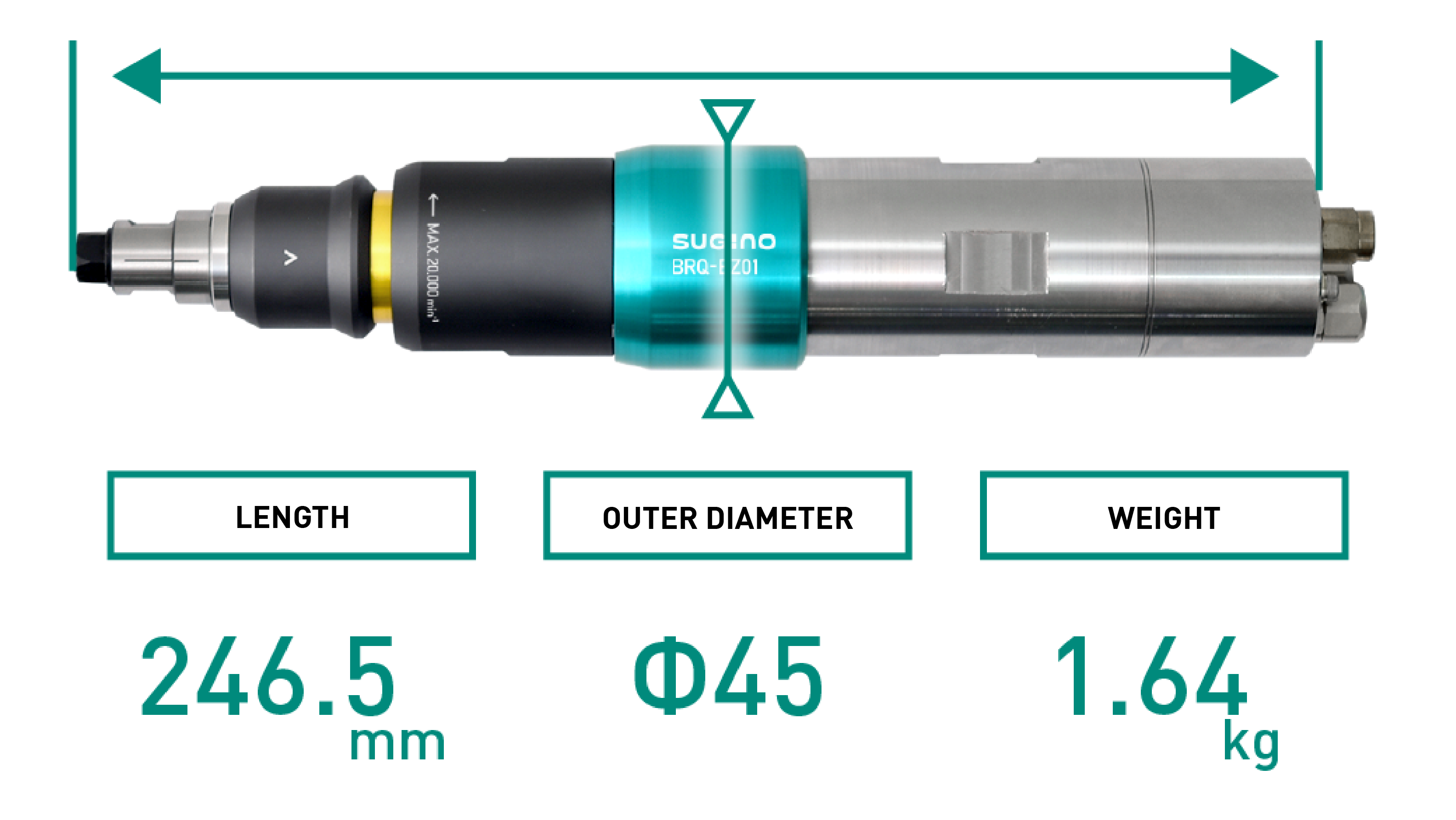 Engineered for robotic deburring with dimensions that minimize interference